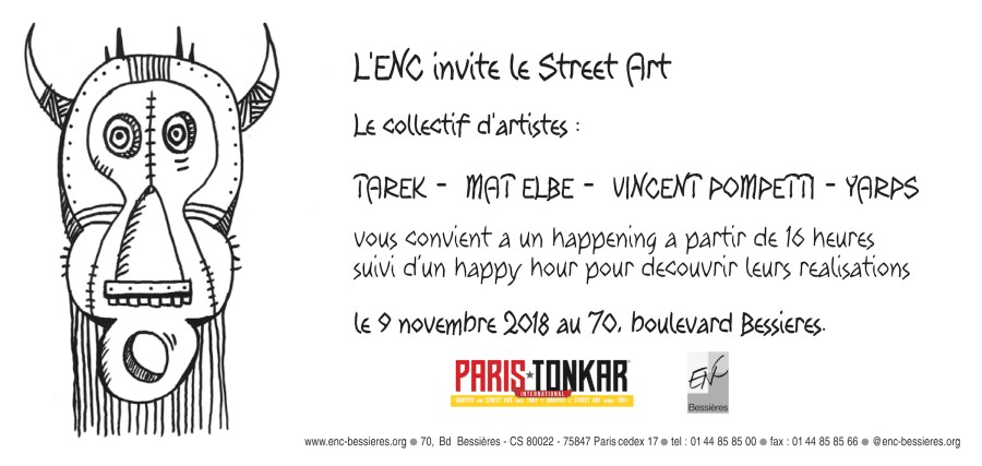 ENC invitation street art Tarek
