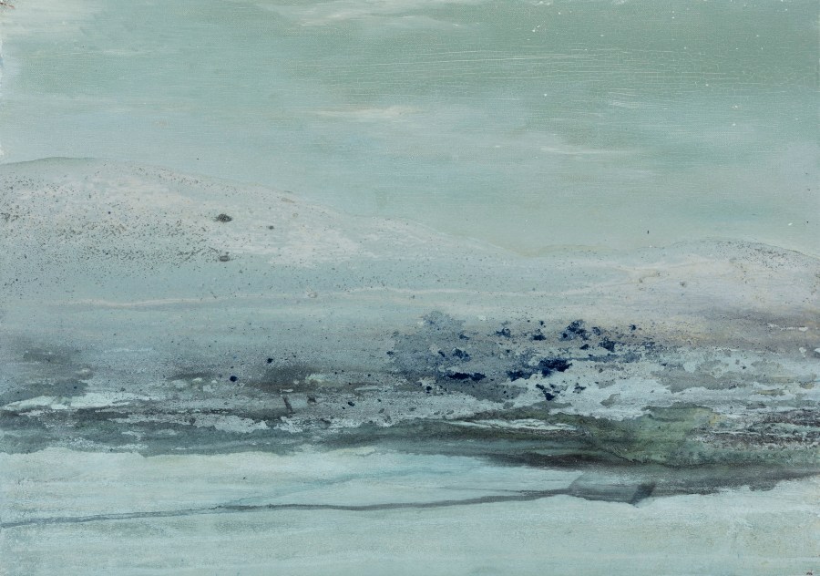 Sérénité, 2018, technique mixte sur toile, 46 x 65 cm